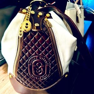 Brand New Marino Orlandi Italian Designer Leather OversizedSlingBucket Bag $1025